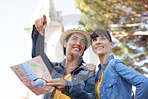 two women sight seeing