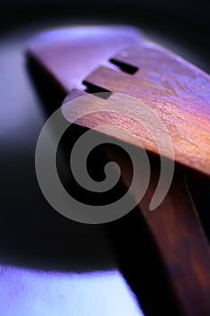 Two wooden spatulas photo