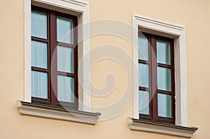 Two wooden windows