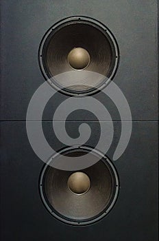 Two woofer speakers