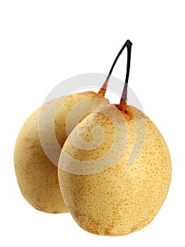 Two yellow pears