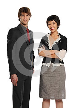 Two Young Businesspeople