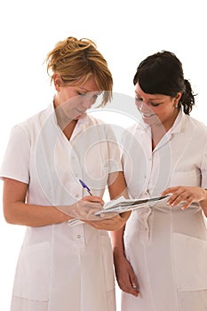 Two young nurses