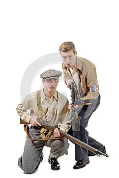 Two young resistant to the liberation in 1944