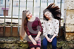 Two young teenages girl