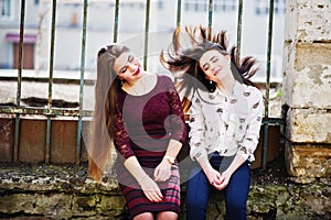 Two young teenages girl