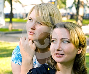 Two young women