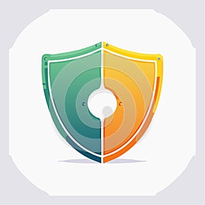 TwoTone Security Shield Vector Icon