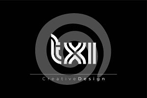 TXI Creative Unique Modern Letter Logo Design