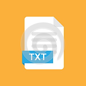 Txt format file icon symbol