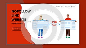 txt nofollow link website vector