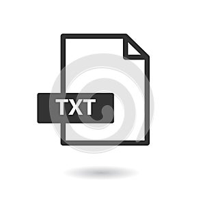 TXT vector icon