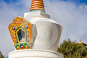 Tyangboche. Tengboche buddhist monastery in Himalayan mountains of Nepal