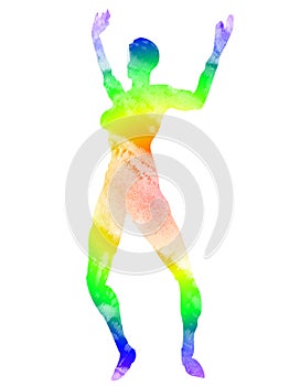 Tye Dyed Psychedelic Dancer photo