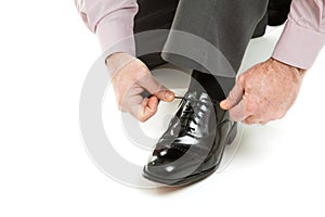 Tying Shoe Lace