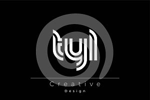 TYL Creative Unique Modern Letter Logo Design
