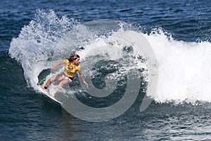 Tyler Wright Surfing in Womens Hawaiian Pro