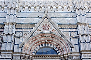 Tympanum of the Baptistery - Siena