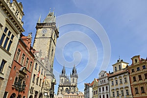 Tyn church and astronomical clock