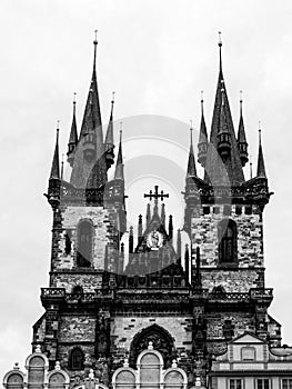 Tyn church of Prague, Czech Republic