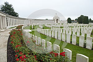 Tyne Cot Cemetery Zonnebeke Ypres Salient Battlefields Belgium. photo