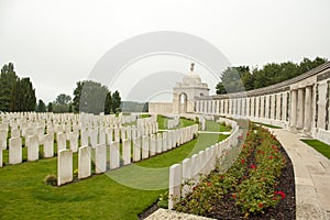 Tyne Cot Cemetery Zonnebeke Ypres Salient Battlefields Belgium.
