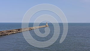 Tynemouth Breakwater and Lighthouse in the Summer