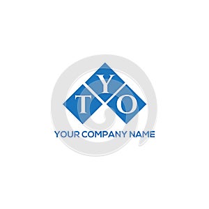 TYO letter logo design on white background. TYO creative initials letter logo concept. TYO letter design photo