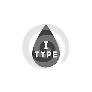 Type 1 diabetes vector icon