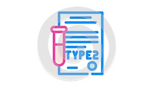 type 2 diabetes color icon animation