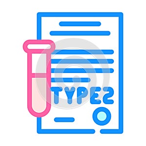 type 2 diabetes color icon vector illustration flat