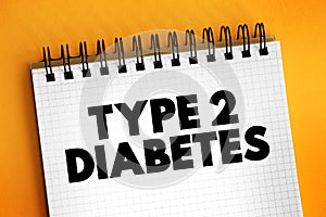 Type 2 diabetes - long-term medical condition in which your body doesn`t use insulin properly, resulting in unusual blood sugar le