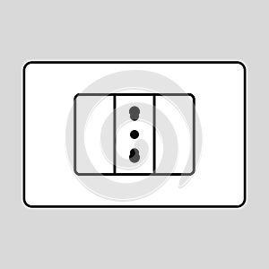 Type c electrical plug illustration