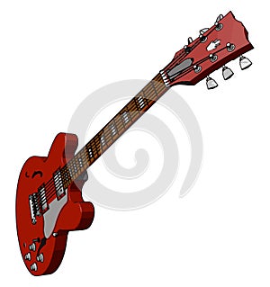 A type of chordophone vector or color illustration