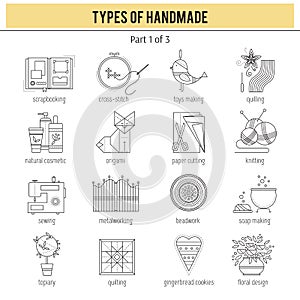 Types of handmade set