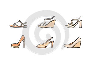 Types of woman shoes