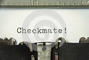 Typewriter checkmate