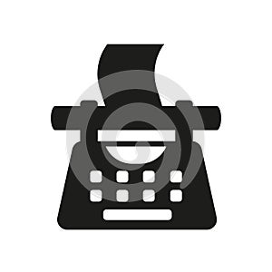 Typewriter icon. Trendy Typewriter logo concept on white background from law and justice collection