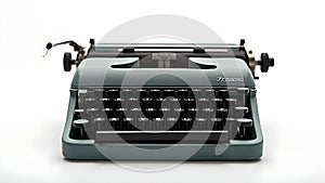 Typewriter Isolated on White