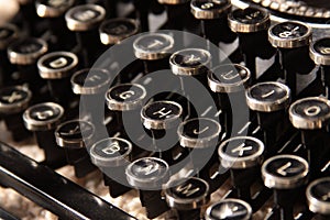 Typewriter keys photo