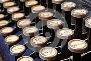 Typewriter keys