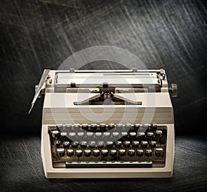 Typewriter with latin alphabet