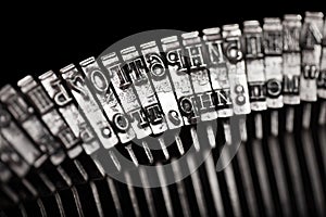 Typewriter letter typebar