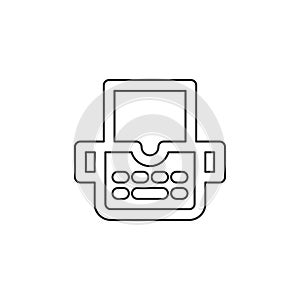 Typewriter machine icon - type letter machine
