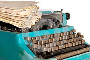 Typewriter And Newspapers