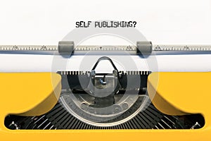 Typewriter Self publishing.