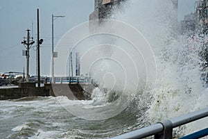 Typhoon GONI slams Busan and South Korea photo