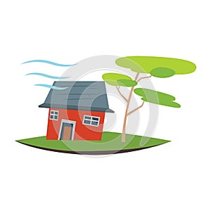 typhoon. Vector illustration decorative design