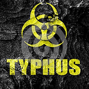 Typhus concept background