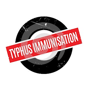 Typhus Immunisation rubber stamp